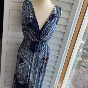 NWT Women’s Maxi dress, reneec. Made in USA LG